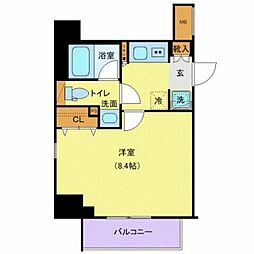 ＡＺＥＳＴ大山東 10階1Kの間取り