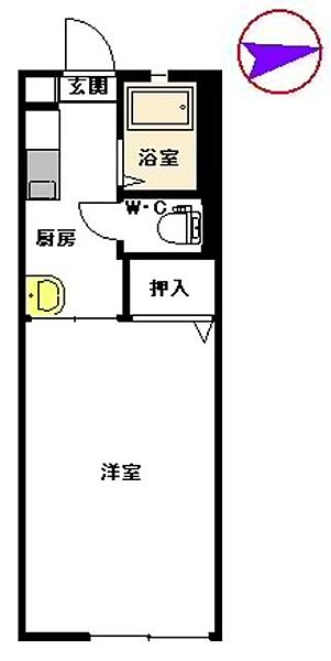 メゾンドマモール A0105｜熊本県熊本市西区花園２丁目(賃貸アパート1K・1階・26.19㎡)の写真 その2