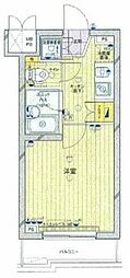 ルーブル早稲田参番館 1階1Kの間取り