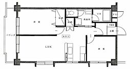 第3メゾン小茂根 4階2LDKの間取り