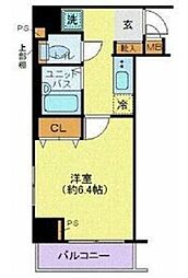 メインステージ西新宿 1Kの間取図画像