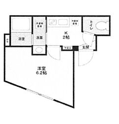 VISTA HONANCHO 1階1Kの間取り