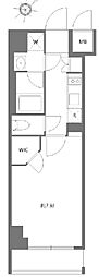 KDXレジデンス豊洲 1Kの間取図画像