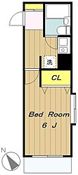日神パレステージ橋本 1Kの間取図画像