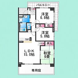 アーバネックス三国ヶ丘 3LDKの間取図画像