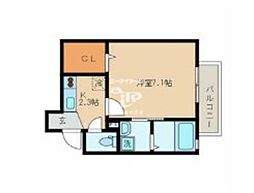 JR横須賀線 西大井駅 徒歩6分の賃貸アパート 1階1Kの間取り