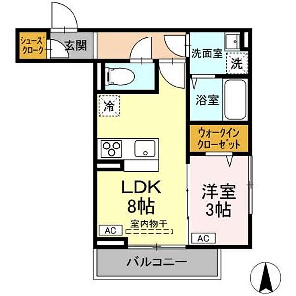 東京都八王子市子安町３丁目(賃貸アパート1LDK・3階・31.58㎡)の写真 その1