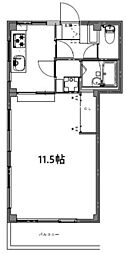セントラルハイム 1Kの間取図画像