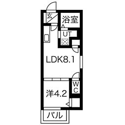 Faseciademodo 1LDKの間取図画像