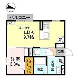 セレニテ 1LDKの間取図画像