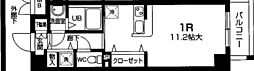 ビュークレスト小金井 ワンルームの間取図画像