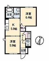 グランマスト論田　Ａ棟 A0101 ｜ 徳島県徳島市論田町本浦上67-1（賃貸アパート2K・1階・44.81㎡） その2