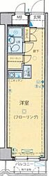 サンセール神楽坂 ワンルームの間取図画像
