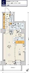 SKYCOURTPALACE押上2 1LDKの間取図画像