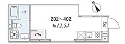 the trias 121 1Kの間取図画像