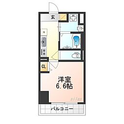 ルーチェ門真栄町 1Kの間取図画像