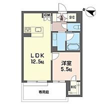 デーウェル 00103 ｜ 栃木県宇都宮市松原２丁目1822-2、3（賃貸アパート1LDK・1階・44.47㎡） その2