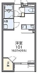レオネクストフランソワーズ 1Kの間取図画像