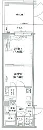 アイルグランデ大田 2Kの間取図画像