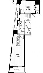 アーバンフラッツ町田 1LDKの間取図画像