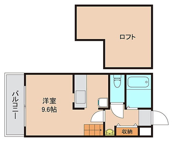 千葉県市川市原木１丁目(賃貸アパート1R・2階・24.24㎡)の写真 その2