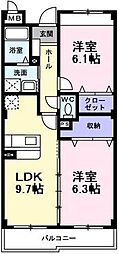 間取図画像 2LDK