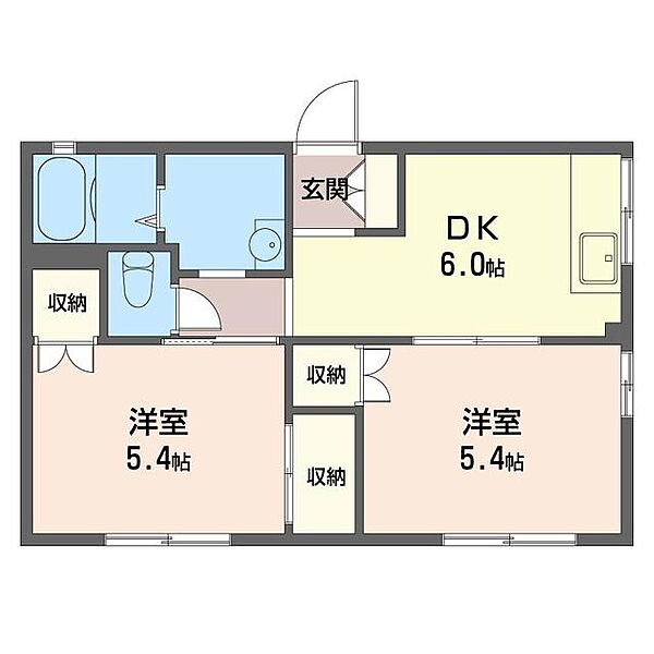 エミグラントＴ．Ｋ．III 00101｜神奈川県横浜市旭区西川島町(賃貸アパート2DK・1階・40.00㎡)の写真 その2