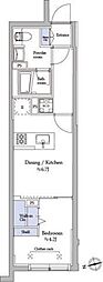 ATRIOFLATS中野 1DKの間取図画像