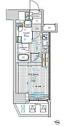ベルグレード王子DUE 6階1Kの間取り