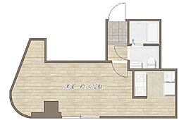 第2荒野ビル 3階ワンルームの間取り