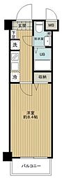 ラグジュアリーアパートメント品川シーサイド 3階1Kの間取り