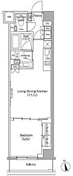 ザ・パークハビオ高円寺レジデンス 1LDKの間取図画像