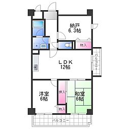 ハイアットプレイス 2SLDKの間取図画像