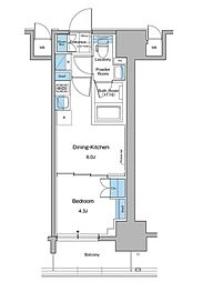 ルフォンプログレ秋葉原マークス 1DKの間取図画像