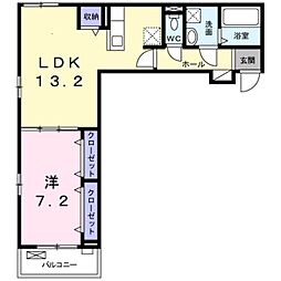 ケイトガーデン 1LDKの間取図画像