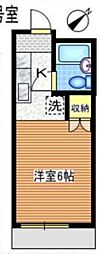 メゾネットラフィーネ ワンルームの間取図画像