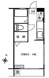 野原ビル ワンルームの間取図画像