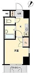 ロイヤルパレス目黒 1Kの間取図画像