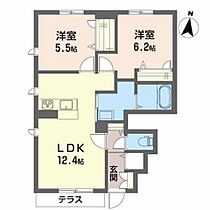 シャーメゾンレーヴＡ A101 ｜ 青森県八戸市類家３丁目11-25-2（賃貸アパート2LDK・1階・56.78㎡） その2