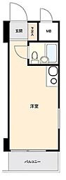 トップ川崎No.2 1Kの間取図画像