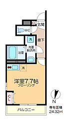 リブリ・たんぽぽ ワンルームの間取図画像