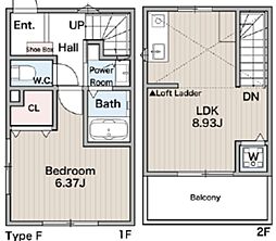 アクセス白幡 1階1LDKの間取り