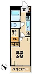 レオパレスパセオ栗平 1Kの間取図画像