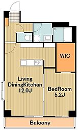 R&Hビル 1LDKの間取図画像