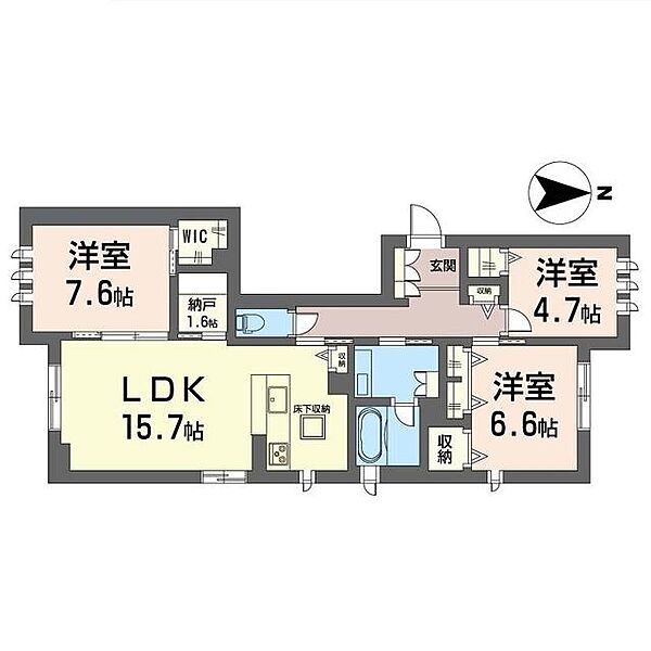 グラン　シャンテ 00102｜東京都世田谷区奥沢４丁目(賃貸マンション3SLDK・1階・84.82㎡)の写真 その2