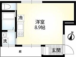 ALLIERN ワンルームの間取図画像