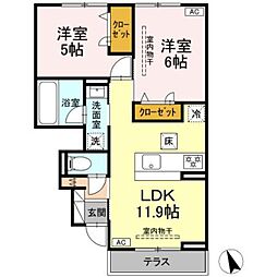 間取図画像 2LDK