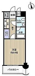 エステート・モア六本松2 1Kの間取図画像