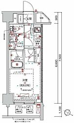 クラリッサ大通り公園 1Kの間取図画像