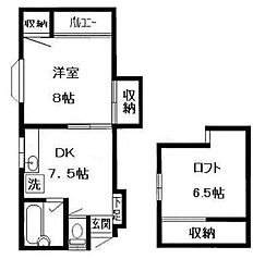 チェリーハイム 1SDKの間取図画像